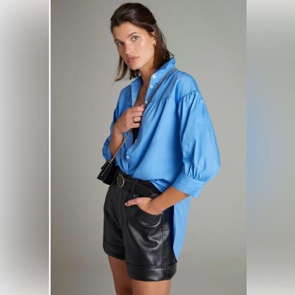 Maeve Poplin Button-down Top - Picture 1 of 10